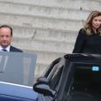 François Hollande et Valérie Trierweiler (ici lors des obsèques de Patrice Chéreau le 16 octobre 2013) vont prendre des chemins séparés, après l'affaire Gayet...
