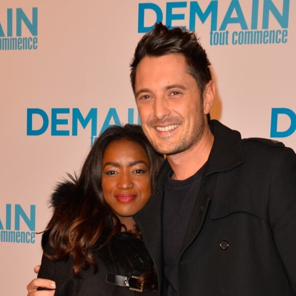 Vincent Cerutti et sa compagne Hapsatou Sy - Avant première du film "Demain tout commence" au Grand Rex à Paris le 28 novembre 2016. © Coadic Guirec/Bestimage