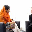 Le président de la République française Emmanuel Macron et sa femme la Première Dame Brigitte Macron (Trogneux) rencontrent la prix Nobel de la paix, Malala Yousafzai lors de la 72ème assemblée générale de l'organisation des Nations-Unis (ONU) à New York, le 20 septembre 2017. © Stéphane Lemouton/Bestimage