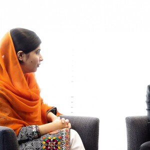 Le président de la République française Emmanuel Macron et sa femme la Première Dame Brigitte Macron (Trogneux) rencontrent la prix Nobel de la paix, Malala Yousafzai lors de la 72ème assemblée générale de l'organisation des Nations-Unis (ONU) à New York, le 20 septembre 2017. © Stéphane Lemouton/Bestimage
