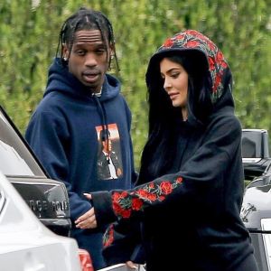 Exclusif - Kylie Jenner et Travis Scott, très amoureux ici le 31 mai 2017 à Los Angeles, vont avoir un enfant en 2018.