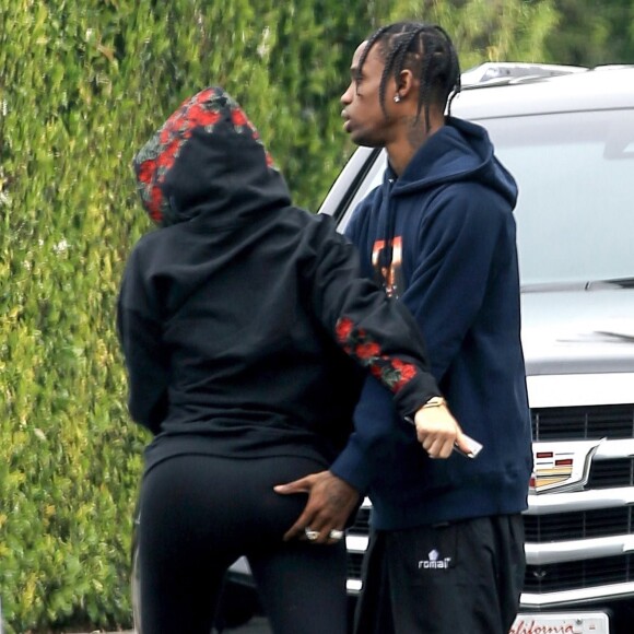 Exclusif - Kylie Jenner et Travis Scott, très amoureux ici le 31 mai 2017 à Los Angeles, vont avoir un enfant en 2018.