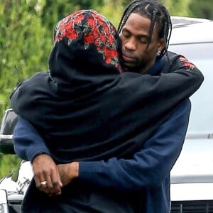 Exclusif - Kylie Jenner et Travis Scott, très amoureux ici le 31 mai 2017 à Los Angeles, vont avoir un enfant en 2018.