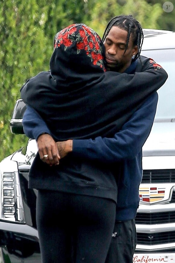 Exclusif - Kylie Jenner et Travis Scott, très amoureux ici le 31 mai 2017 à Los Angeles, vont avoir un enfant en 2018.