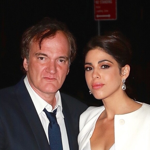 Quentin Tarantino et sa fiancée Daniella Pick ont réuni quelques amis très célèbres pour fêter leurs fiançailles au Socialista à New York, le 23 septembre 2017.