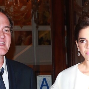 Quentin Tarantino et sa fiancée Daniella Pick ont réuni quelques amis très célèbres pour fêter leurs fiançailles au Socialista à New York, le 23 septembre 2017.