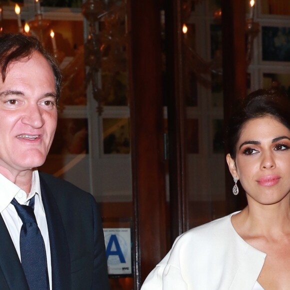 Quentin Tarantino et sa fiancée Daniella Pick ont réuni quelques amis très célèbres pour fêter leurs fiançailles au Socialista à New York, le 23 septembre 2017.