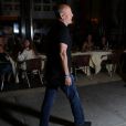 Bruce Willis déchaîné au Socialista à New York le 23 septembre 2017 pour le dîner de fiançailles de Quentin Tarantino et sa compagne Daniella Pick.