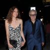 Harvey Keitel et sa femme Daphna Kastner au Socialista à New York le 23 septembre 2017 pour le dîner de fiançailles de Quentin Tarantino et sa compagne Daniella Pick.