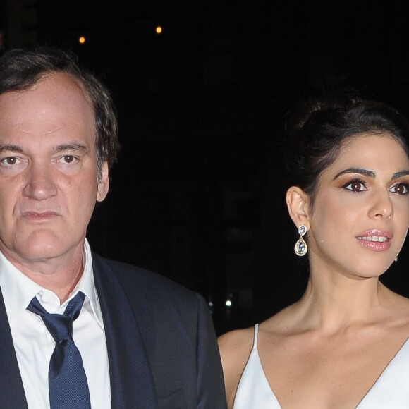 Quentin Tarantino et sa fiancée Daniella Pick ont réuni quelques-uns de leurs amis très célèbres pour fêter leurs fiançailles au Socialista à New York, le 23 septembre 2017.