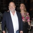 Harvey Weinstein et son épouse Georgina Chapman au Socialista à New York le 23 septembre 2017 pour le dîner de fiançailles de Quentin Tarantino et sa compagne Daniella Pick.