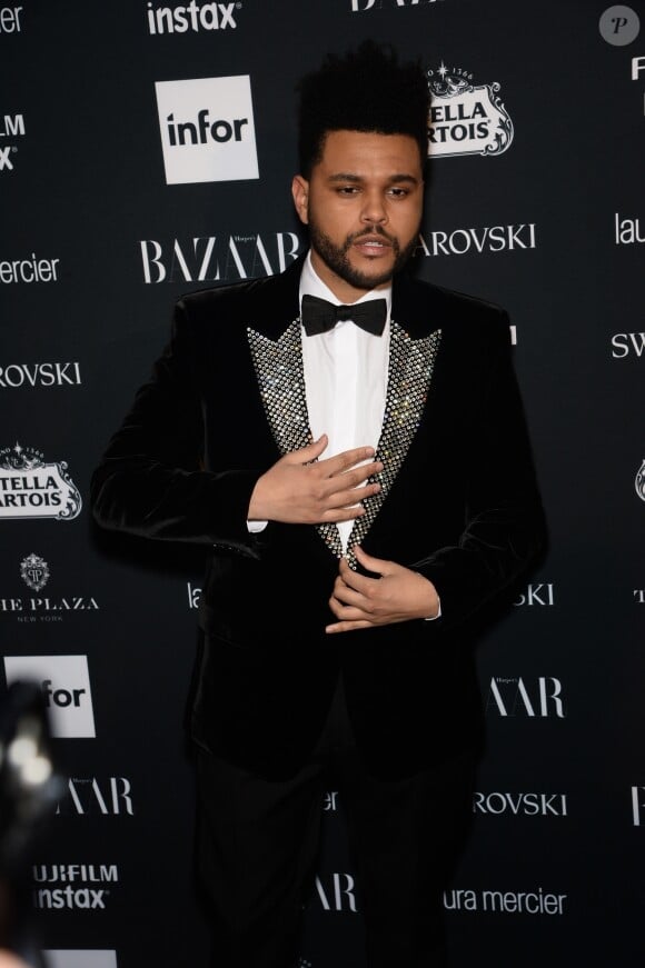 The Weeknd à la soirée Harper Bazaar à New York, le 8 septembre 2017.