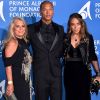 Tina Green, Jeremy Meeks et Chloe Green lors du 1er "Gala pour l'Océan de Monte-Carlo" sur les terrasses de l'Opéra à Monaco. Monaco, le 28 septembre 2017. © Bruno Bebert/Bestimage 