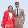 Olivia Palermo et son mari Johannes Huebl - Défilé de mode Valentino collection prêt-à-porter Printemps/Eté 2018 lors de la Fashion Week de Paris, le 1er octobre 2017.
