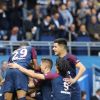L'équipe du Psg face à Bordeaux au Parc des Princes à Paris le 30 septembre 2017. Le club parisien écrase Bordeaux 6 buts à 2. © Cyril Moreau/Bestimage