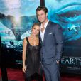 Elsa Pataky et son mari Chris Hemsworth - Première de "In the Heart of the Sea" au Lincoln Center à New York le 7 décembre 2015.