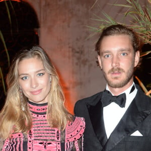 Beatrice Borromeo et Pierre Casiraghi lors de la soirée des "Franca Sozzani Awards" au 74e Festival International du Film de Venise, le 1er septembre 2017.