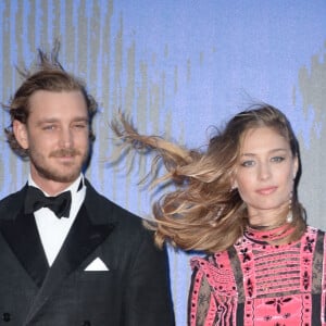 Beatrice Borromeo et Pierre Casiraghi lors de la soirée des "Franca Sozzani Awards" au 74e Festival International du Film de Venise, le 1er septembre 2017.