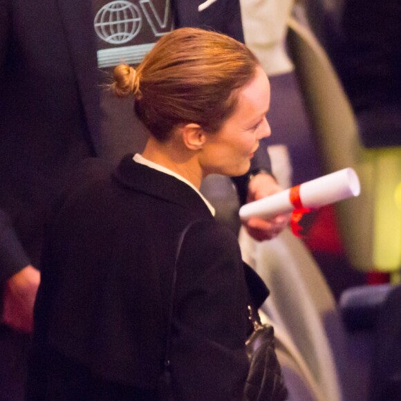 Vanessa Paradis et son compagnon Samuel Benchetrit lors de la cérémonie de clôture du 32ème Festival International du Film Francophone de Namur. Namur, le 6 octobre 2017. © Alain Rolland/ImageBuzz/Bestimage
