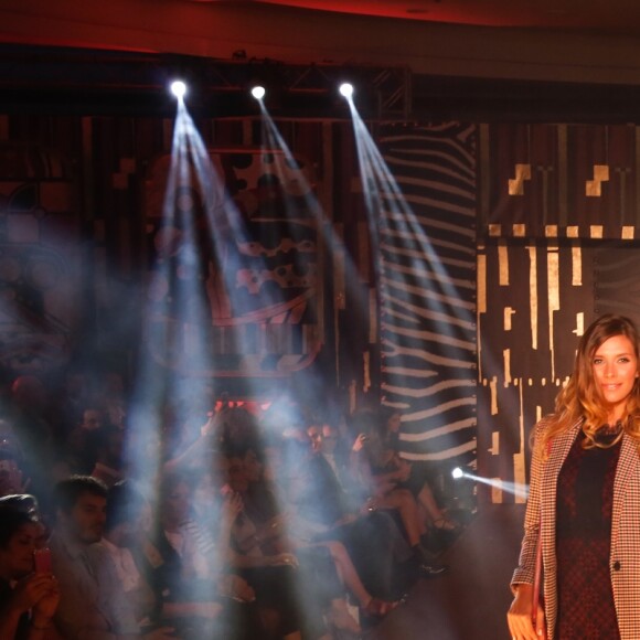 Exclusif - Camille Cerf (Miss France 2015) défile lors de la 11ème édition du "Casa Fashion Show - Collection Automne/Hiver 2017-2018" au Sofitel Casablanca Tour Blanche.© Philippe Doignon/Bestimage