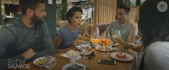 Benoît Paire aux côtés de Shy'm dans "A l'Etat sauvage", le 9 octobre 2017.