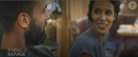 Benoît Paire aux côtés de Shy'm dans "A l'Etat sauvage", le 9 octobre 2017.