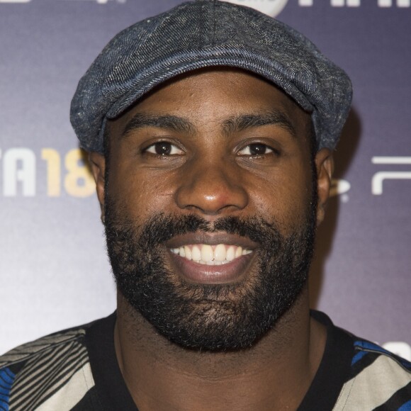 Teddy Riner - Lancement du jeu vidéo de football FIFA 18 (FIFA 2018) à l'établissement public de coopération culturelle parisien "CentQuatre" à Paris, France, le 25 septembre 2017. © Pierre Perusseau/Bestimage