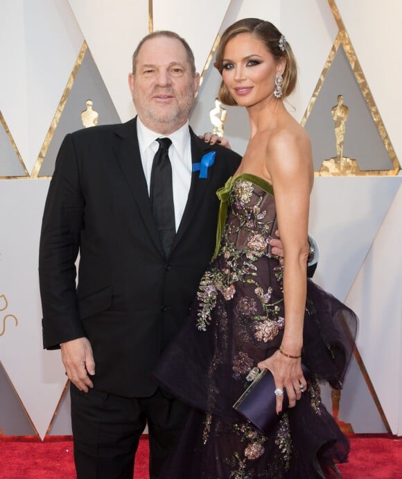 Harvey Weinstein et sa femme Georgina Chapman à la 89e cérémonie des Oscars au Hollywood & Highland Center à Hollywood, le 26 février 2017