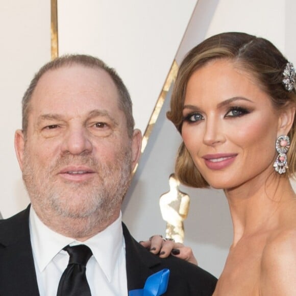 Harvey Weinstein et sa femme Georgina Chapman à la 89e cérémonie des Oscars au Hollywood & Highland Center à Hollywood, le 26 février 2017