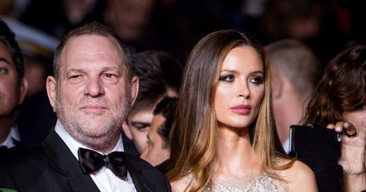 Harvey Weinstein et sa femme Georgina Chapman - Montée des marches du film Hands of Stone lors