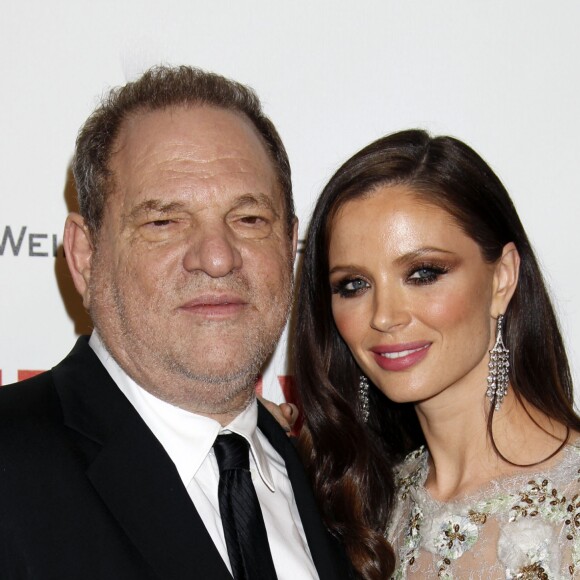 Harvey Weinstein et sa femme Georgina Chapman - People à l'after-party des Golden Globe Awards 2015 organisée par Netflix et The Weinstein Company à Beverly Hills, le 11 janvier 2015