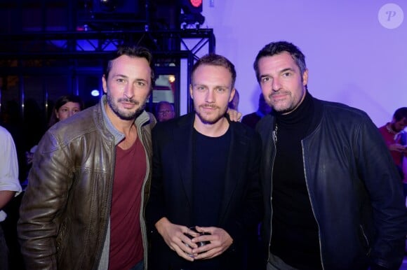 Michaël Cohen, Roby Schinasi, Arnaud Ducret - Présentation de la nouvelle Jaguar E-PACE au studio des Acacias à Paris, le 10 octobre 2017. © Rachid Bellak/Bestimage