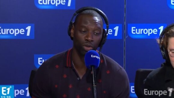 Omar Sy règle ses comptes avec Eric Zemmour dans "Bonjour la France, émission animée par Daphné Bürki  sur Europe 1, le 12 octobre 2017.