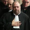 Maître Eric Dupond-Moretti, avocat de David Roquet, ex-directeur d'une filiale du groupe Eiffage lors de l'ouverture du procès de proxénétisme aggravé dit de "l'affaire du Carlton" au tribunal correctionnel de Lille, le 2 février 2015.