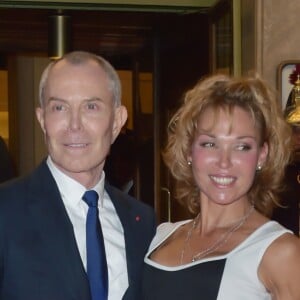 Jean-Claude Jitrois et Indra - 25ème Gala de l'Espoir de la Ligue Contre le Cancer au théâtre des Champs-Elysées à Paris, France, le 17 octobre 2017. © Giancarlo Gorassini/Bestimage