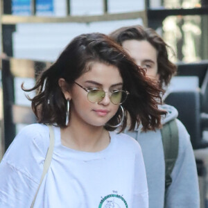 Selena Gomez sur le tournage du nouveau film de W. Allen à New York le 22 septembre 2017.