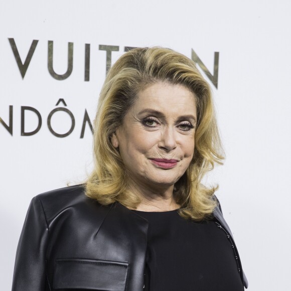 Catherine Deneuve - Soirée d'ouverture de la boutique Louis Vuitton place Vendôme à Paris, le 2 octobre 2017. W. Smith et son fils ont donné un concert privé à la fin de la soirée. © Olivier Borde/Bestimage