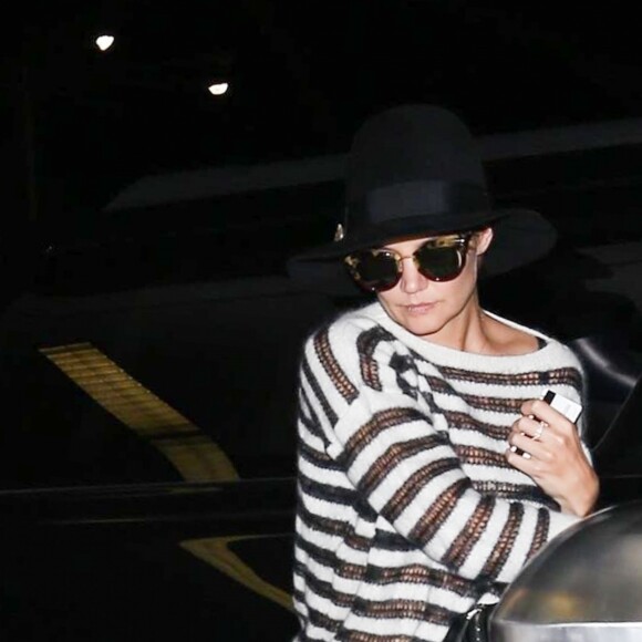 Katie Holmes à l'aéroport de LAX à Los Angeles, le 19 octobre 2017.