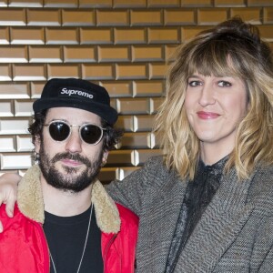 Sylvain Quimène et sa fiancée Daphné Bürki - People au défilé de mode Haute-Couture printemps-été 2017 "Jean-Paul Gaultier" à Paris le 25 janvier 2017. © Olivier Borde/Bestimage