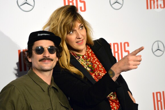 Daphné Bürki et son fiancé Sylvain Quimène - Avant-première du film "Iris" au cinéma Gaumont Champs-Elysées à Paris, le 14 novembre 2016. © Veeren/Bestimage