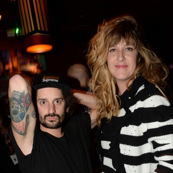 Daphné Bürki et son fiancé Sylvain Quimène lors de la soirée de lancement du livre de Valerie Damidot "Le coeur sur la main, le doigt sur la gachette" au Buddha-Bar à Paris, France, le 2 novembre 2016. © Rachid Bellak/Bestimage