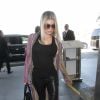 Fergie arrive à l'aéroport de Los Angeles (LAX), le 18 octobre 2017.