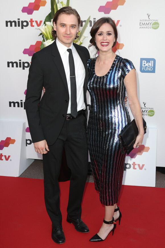 Seth Numrich et Heather Lind - Cérémonie d'ouverture du MIPTV à l'hôtel Martinez à Cannes le 7 avril 23014.