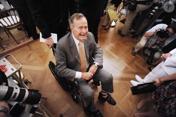 George H.W. Bush à la Maison Blanche à Washington, le 31 mai 2012.
