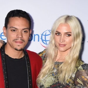 Evan Ross avec sa femme Ashlee Simpson-Ross à la soirée "Annual Smile Gala" à Los Angeles, le 10 septembre 2017.