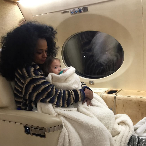 Diana Ross et sa petite-fille Jagger Snow (2 ans) sur une photo publiée sur Instagram le 23 octobre 2017