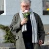 Dominique Besnehard lors de l'inhumation de Danielle Darrieux au cimetière de Marnes la Coquette le 25 octobre 2017.