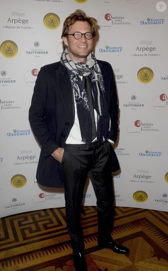 Laurent Delahousse - Soirée de prestige à l'hôtel Marcel Dassault Pour "Autistes sans Frontières" à Paris le 16 avril 2015.