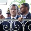 Déambulation du Président de la République, Emmanuel Macron dans les rues de Cayenne, Guyane Francaise. Le 28 octobre 2017. © Stéphane Lemouton / BestImage