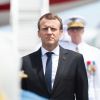 Le président de la République française, Emmanuel Macron arrive à l'aéroport international Félix-Éboué pour une visite de 48h dans le département, à Cayenne, Guyane française, le 26 octobre 2017. © Eliot Blondet/Pool/BestImage